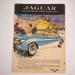 Jaguar XK-150 Gran Tourismo Hardtop Print Ad 1957 Sports Cars Illustrated 8.5x11
